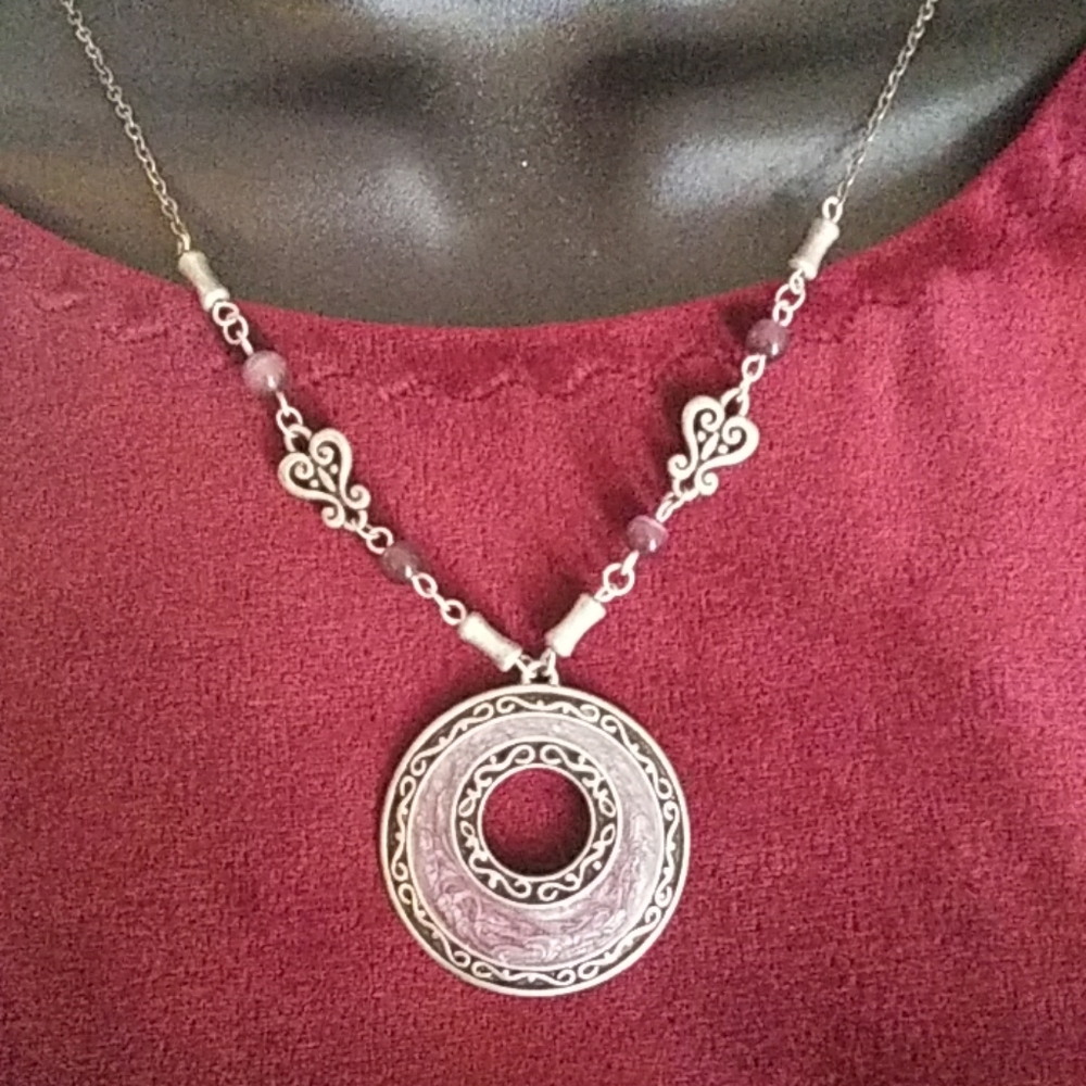 Necklace and earring set.